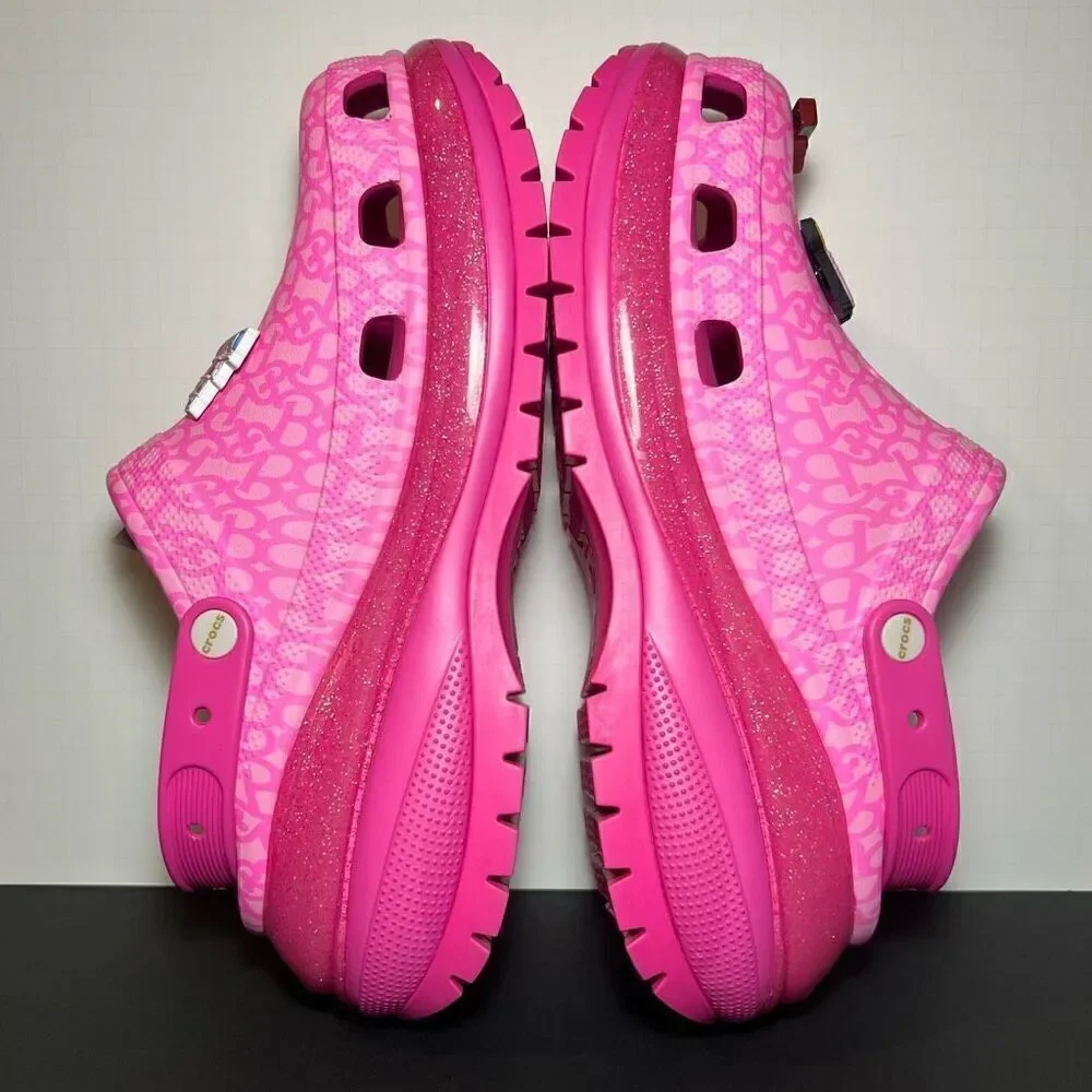 Mens *NWT* CROCS Barbie Movie Mega Crush Pink Clogs / Size 13